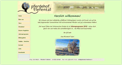 Desktop Screenshot of pferdehof-tiefental.ch